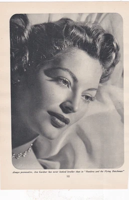 £2.19 • Buy Ava Gardner - 7x9 - BW Photo - Picturegoer 1952 - FF10