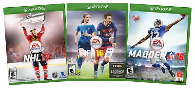 EA Sports Value Pack: NHL 16 / FIFA Madden NFL 16 • $51.41