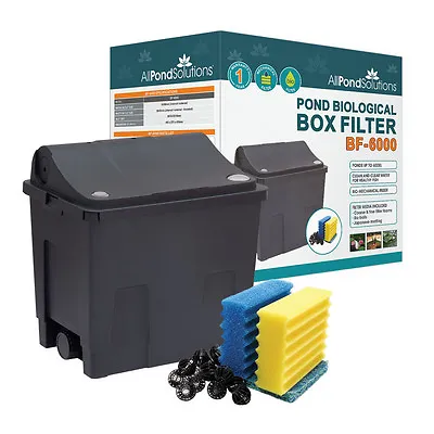£54.99 • Buy Small Fish Pond Water Filter Box - Koi Goldfish Pond Filter - Ponds Up To 6000L