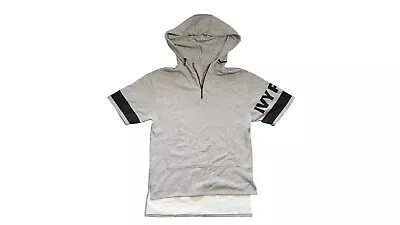 £44.48 • Buy IVY PARK Grey Oversized Hooded Jumper -Short Sleeve Sz Large Excellent Condition
