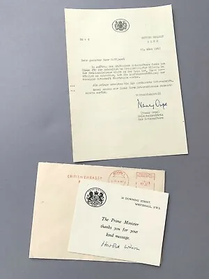 £43.14 • Buy HAROLD WILSON (†1995) Prime Minister Of Great Britain Signed Bundle 1967