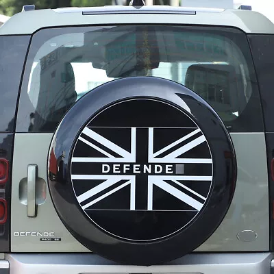 ABS UK Flag Spare Tyre Tire Cover For Land Rover Defender 90 110 130 2020-2024 • £119.99