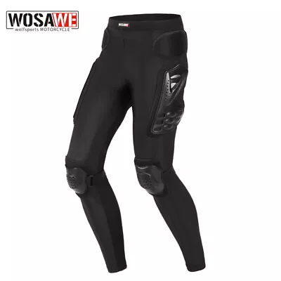 WOSAWE Motorbike Armor Pants Cycling Motocross Hip Knee Leg Protection Trousers • $43.53