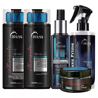 TRUSS Miracle Shampoo & Conditioner With Deluxe Prime & Amino & Miracle Mask • $132.95