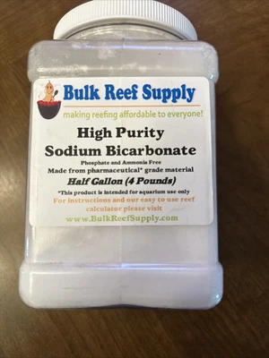 $4.99 • Buy Bulk Reef Supply High Purity Sodium Bicarbonate Aquarium ~ 4 Pounds Reef Coral
