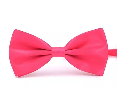 BOW TIE MENS ADJUSTABLE SOLID COLOR WEDDING TUXEDO NECKTIE US SELLER Free Ship • $5.97