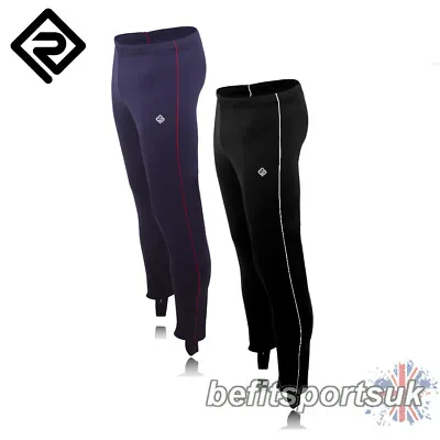 Ronhill Trackster Pants Bottoms Track Leggings Mens Running Stirrup Black Blue • £19.90