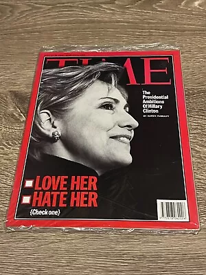 2006 August 28 TIME Magazine The Presidential Ambitions Of Hillary New Sealed • $25