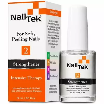 Nail Tek 2 Strengthener Intensive Therapy II For Soft Peeling Nails 0.5oz • $8.50