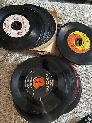 Bulk Lot Of Loose Vinyl 7  45 RPM Records-Francis Lawrence Cole Warwick • $15