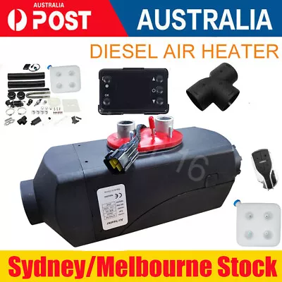 2KW Diesel Air Heater Tank Remote Control 12V LCD Thermostat Caravan RV Parking • $119.19