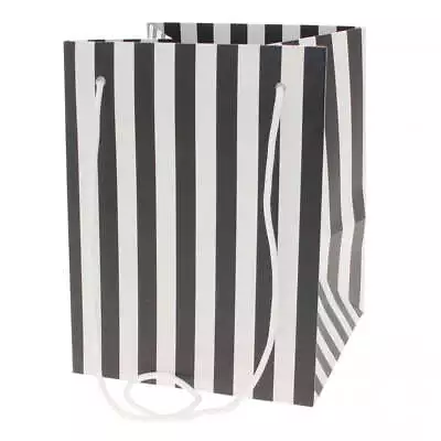 Black Candy Stripe Hand Tied Bag • £6.59