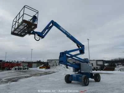 $4.25 • Buy 2013 Genie Z-60 60' 4WD Diesel Articulating Boom Lift Man Aerial Jib Bidadoo