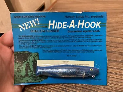 Hide-A-Hook Shallow Runner Harvey Lures Fishing Lure • $60.71