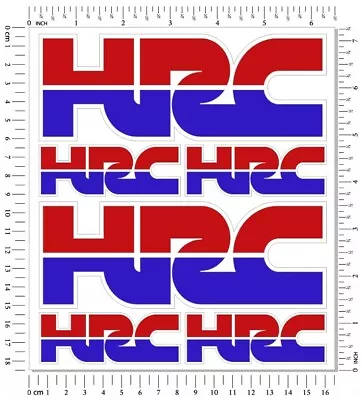 HRC Honda Racing Motorcycle 6 Decals Laminated Stickers Set CBR Fireblade  • £8.36