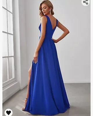 Royal Blue Prom Dress Size 14 • £0.99