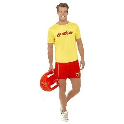 Lifeguard Costume Adult Baywatch Funny Halloween Fancy Dress • $38.09