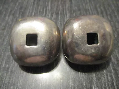 Vintage Steve Vaubel Modernist Sterling Silver Statement Designer Clip Earrings • $125