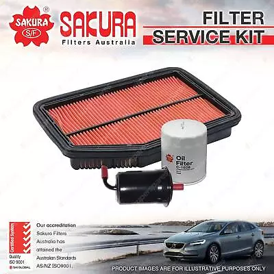 Sakura Oil Air Fuel Filter Kit For Mazda Eunos EC 6Cyl 1.8L Petrol 1992-1996 • $44.11
