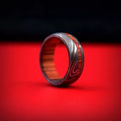 Damascus Ring Gift Handmade Ring Damascus Ring Engagement Ring Man Wedding Ring • $25