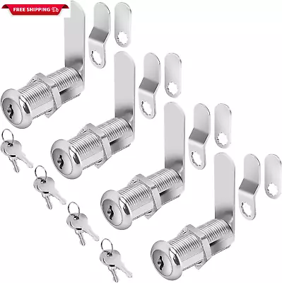 Cabinet Locks With Keys 1-1/2  Long Cam Locks Keyed Alike Cabinet Cam Lock Set • $29.88
