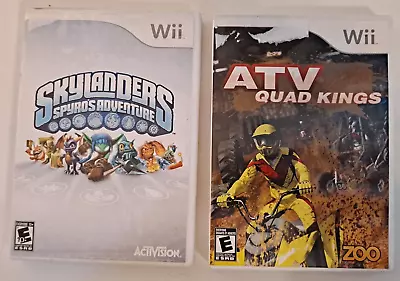 Skylanders  Spyros Adventure & ATV Quad Kings Nintendo Wii Video Games • $12.99