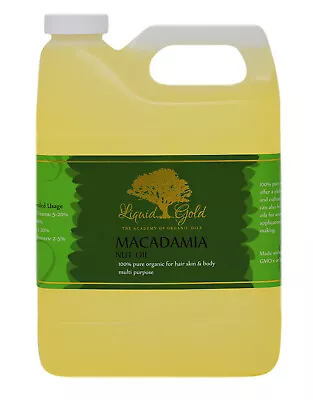 32 Oz MACADAMIA NUT CARRIER OIL 100% PURE NATURAL ORGANIC COLD PRESSED HEALTH • $24.19