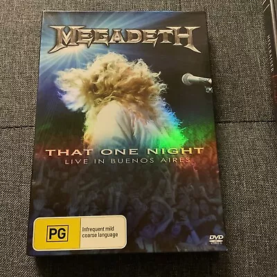 MEGADEATH: That One Night - Live In Buenos Aries DVD Music Concert R0 • $9.50