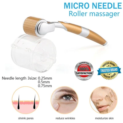 $15.99 • Buy Dermaroller 540 Titanium Micro Needle Derma Roller Anti Aging 0.25 - 0.75mm