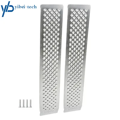 1 Pair 47.2  L×8.5  W 880 Lbs Aluminum Motorcycle Loading Ramp For ATV LawnMower • $87.65