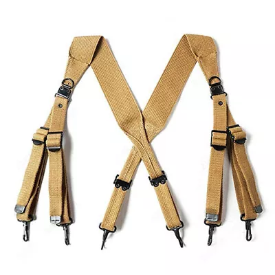  WW2 US Army M1936 Military X-Type Suspender Strap Combat Field Equipment Belt  • $49.99