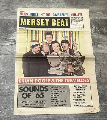 1964 Mersey Beat 12/24 ~ Brian Poole & The Tremeloes ~ Stu James ~ Beatles • $25