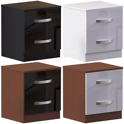 High Gloss Bedroom Furniture Chest Of Drawers Bedside Cabinet Wardrobe Desk • £19.99