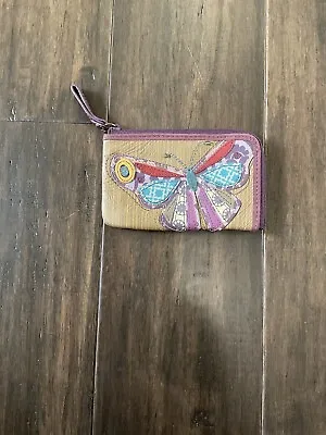 Fossil Butterfly Coin Purse With Key Ring And ID Window • $19.99