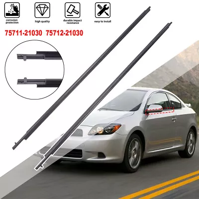 2X Door Window Sweep Belt Molding Weatherstrip For Scion TC 2.4L 2005-2010 Black • $36.99