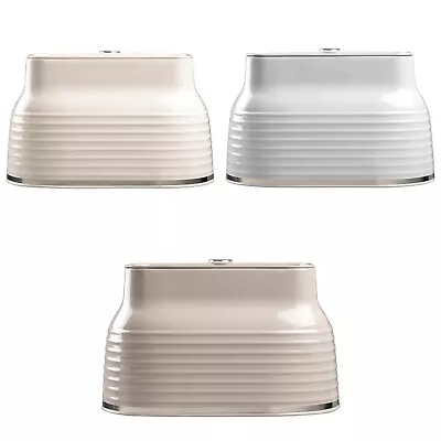 Daewoo Sienna Bread Bin Metal Large Kitchen Chest Storage With Lid • £34.99