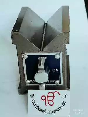 Magnetic V Block 65 X 65 X50mm Both Side V (WOODEN BOX)  High Power- 1pc • £82.48