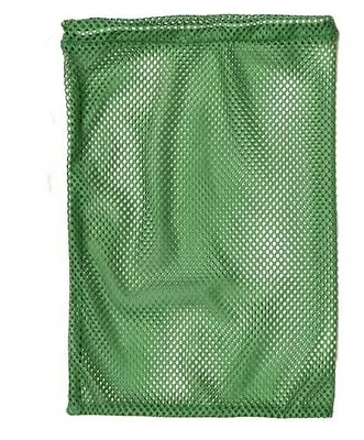 New Champion 12 X18  Mesh Ball Laundry Gear Drawstring Bag Cord Lock ID Green • $6.99