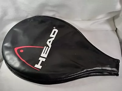 Vintage HEAD Tennis Racquet Cover Carry Case Black Red Zipper Sport Athletic • $9