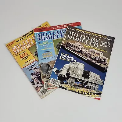 Lot Of 3 Issues Of Military Modeler Magazine Vintage 80s 1986 1987 • $16.99