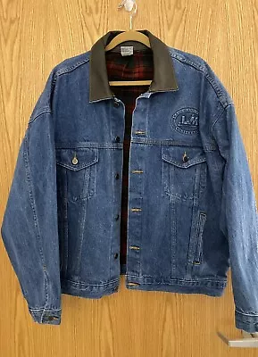 Vintage Aerospace Machinists Union Heavy Duty Denim Jacket XL Made In USA • $35