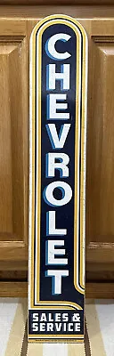 Chevrolet Sales Service Sign Wood Parts Tools Chevy Vintage Style Wall Decor • $42