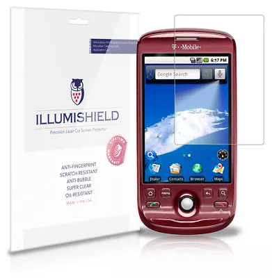 ILLumiShield Anti-Bubble/Print Screen Protector 3x For T-Mobile MyTouch 3G 2009 • $7.65