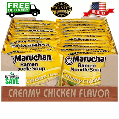 Maruchan Ramen Creamy Chicken Flavor 3 Oz 24 Pack Fast Free Shipping • $10.55