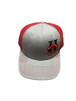Richardson Handlebar Hat Co. Mustache Hat Gray Adjustable Cap Trucker Snapback • $7.49