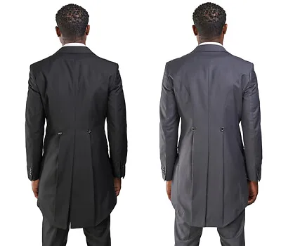 Slim Fit 1 Button Mens Peak Lapel Dinner Tuxedo Jacket Tailcoat Frock AZAR MAN • $59