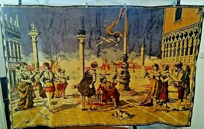 Vintage Italian Wall Hanging Tapestry 75  X 48.5  • $47.99