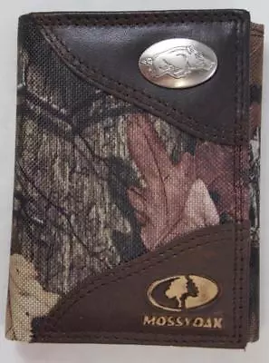 ZEP PRO Arkansas Razorback MOSSY OAK Camo  Trifold Wallet Tin Gift Box • $44