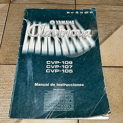 Yamaha Clavinova Owner’s Manual In Spanish CVP-105 107 109 Digital Piano Church • $41.95