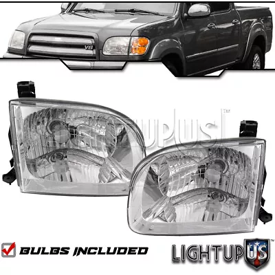Head Lights For 2001-2004 TOYOTA SEQUOIA TUNDRA Double Cab Left Right Pair Sides • $85.76